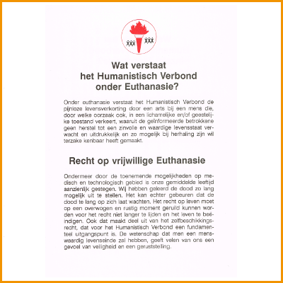 Bijdrage Vrijzinnige Tijdscapsule - Euthanasie