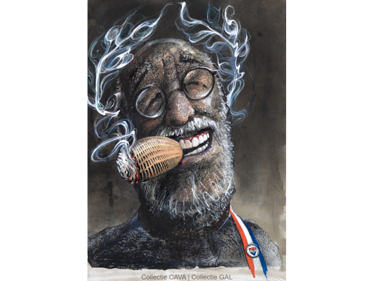 Scan van een tekening van GAL uit de collectie van CAVA