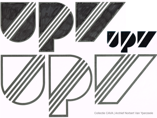 Ontwerpen voor het logo van UPV
