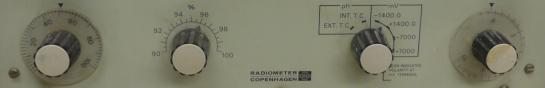 Detailfoto van een radiometer