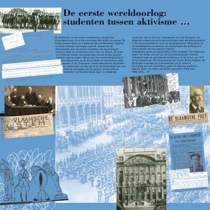 Paneel 12 van de tentoonstelling 150 jaar Vlaamse studenten in Brussel