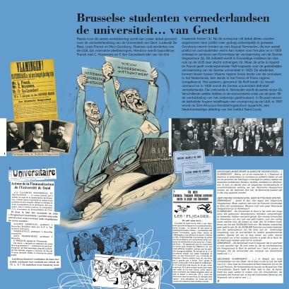 Paneel 15 van de tentoonstelling 150 jaar Vlaamse studenten in Brussel