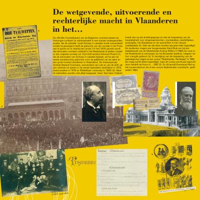 Paneel 7 van de tentoonstelling 150 jaar Vlaamse studenten in Brussel