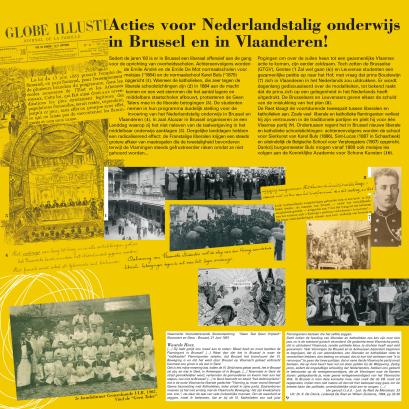 Paneel 9 van de tentoonstelling 150 jaar Vlaamse studenten in Brussel