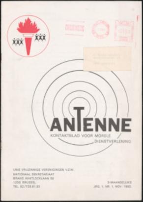 Cover van het tijdschrift 'Antenne'