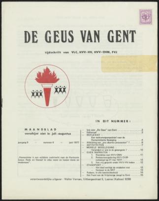 Cover van de Geus van Gent